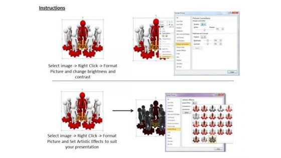 Business Strategy And Policy 3d Illustration Of Gears Leadership Adaptable Concepts