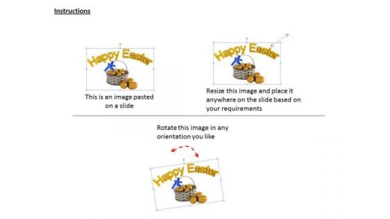 Business Strategy And Policy Basket Of Golden Eggs For Easter Icons