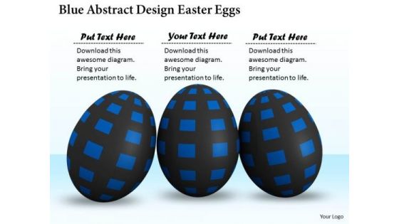 Business Strategy And Policy Blue Abstract Design Easter Eggs Image