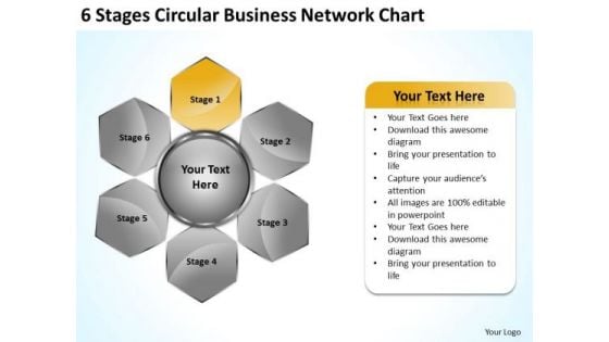 Business Strategy And Policy Circular Network Chart Consultants