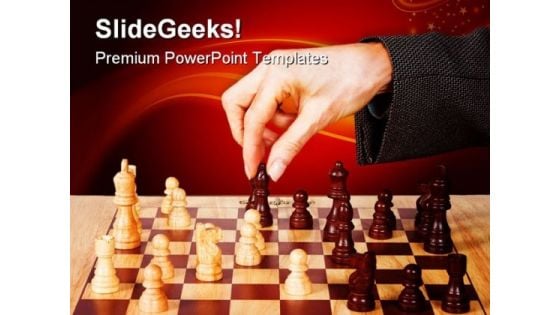 Business Strategy Chess Game PowerPoint Templates And PowerPoint Backgrounds 0211