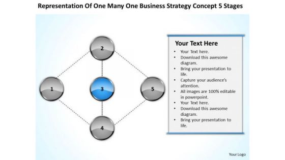 Business Strategy Concept 5 Stages Ppt How To Write Small Plan PowerPoint Templates