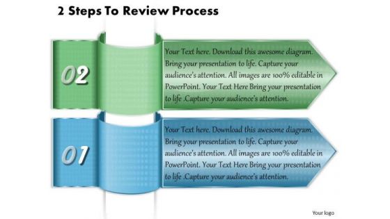Business Strategy Concepts 2 Steps To Review Process Strategic Planning Template Ppt Slide
