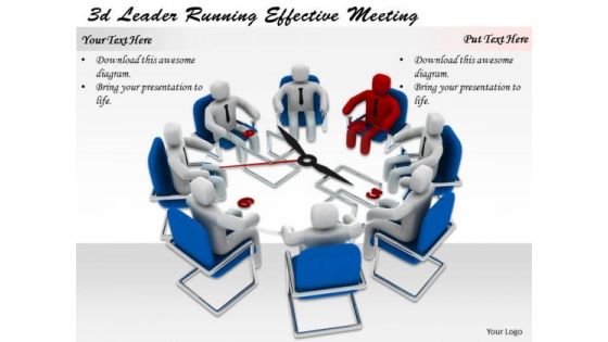 Business Strategy Concepts 3d Leader Running Effective Meeting Business Strategy Concepts 3d Leader Running Effective Meeting