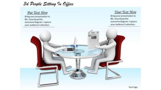 Business Strategy Concepts 3d People Sitting Office Adaptable