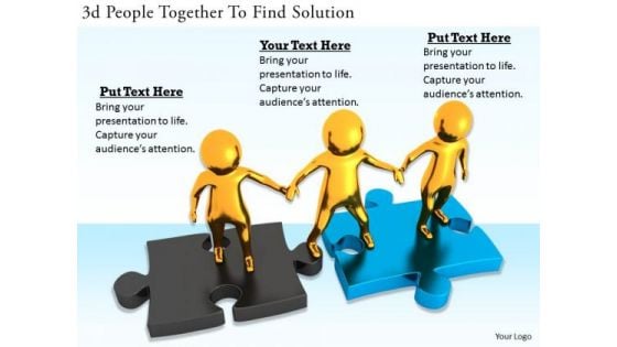 Business Strategy Concepts 3d People Together Find Solution Adaptable