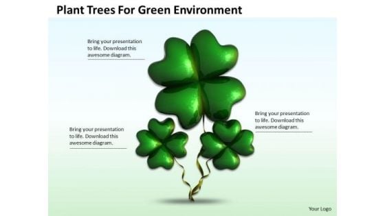 Business Strategy Concepts Plant Trees For Green Environment Images