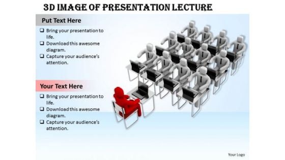 Business Strategy Consultant 3d Image Of Presentation Lecture Concept Statement