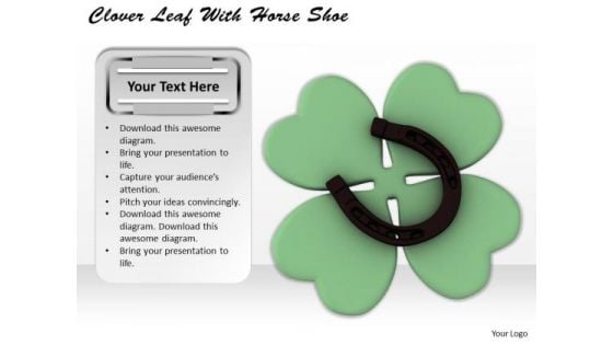 Business Strategy Consultant Clover Leaf With Horse Shoe Images