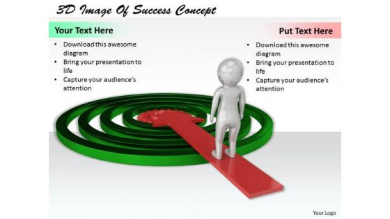 Business Strategy Consulting 3d Image Of Success Concept Character