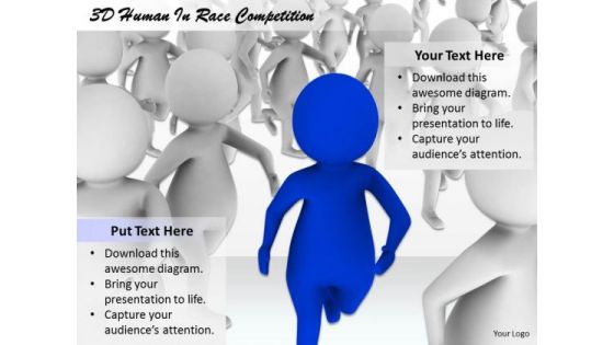 Business Strategy Development 3d Human Race Competition Concept Statement