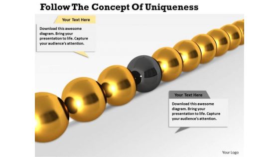 Business Strategy Development Follow The Concept Of Uniqueness Success Images