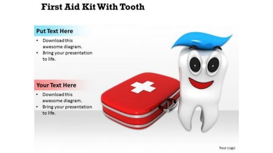 Business Strategy Examples First Aid Kit With Tooth Icons