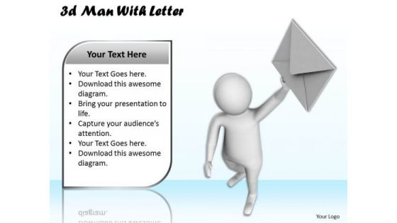 Business Strategy Execution 3d Man With Letter Concepts