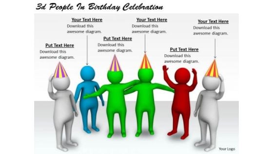 Business Strategy Execution 3d People Birthday Celebration Concept Statement