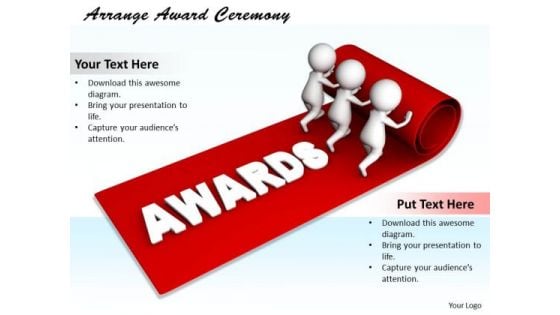 Business Strategy Execution Arrange Award Ceremony 3d Characters