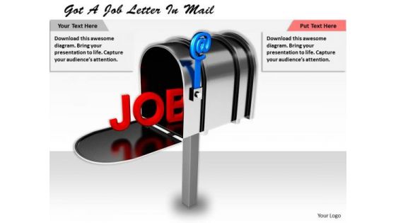 Business Strategy Execution Got Job Letter Mail Concept Statement
