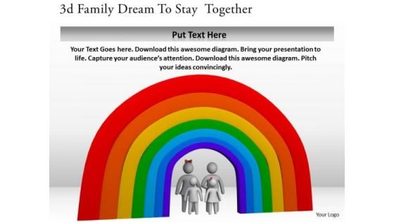 Business Strategy Formulation 3d Family Dream To Stay Together Character Models