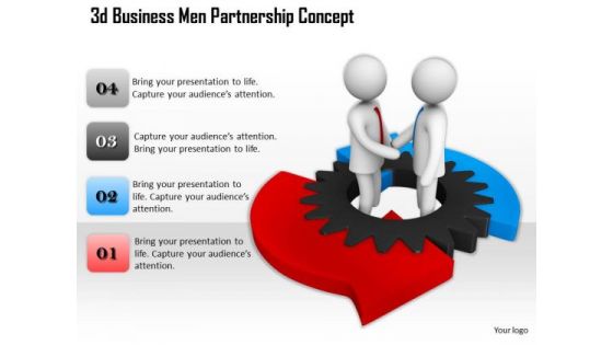 Business Strategy Formulation 3d Men Partnership Concept Character Models
