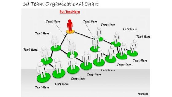 Business Strategy Formulation 3d Team Organizational Chart Character