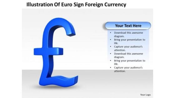 Business Strategy Illustration Of Euro Sign Foreign Currency Image
