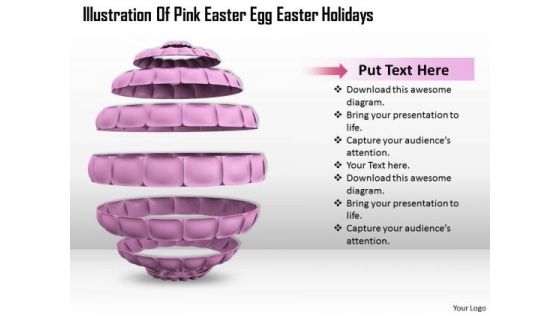 Business Strategy Illustration Of Pink Easter Egg Holidays Image