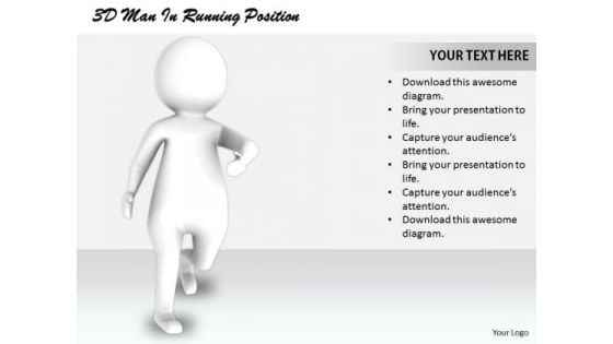 Business Strategy Implementation 3d Man Running Position Characters Business Strategy Implementation 3d Man Running Position Characters