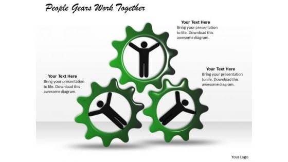 Business Strategy Implementation People Gears Work Together Images