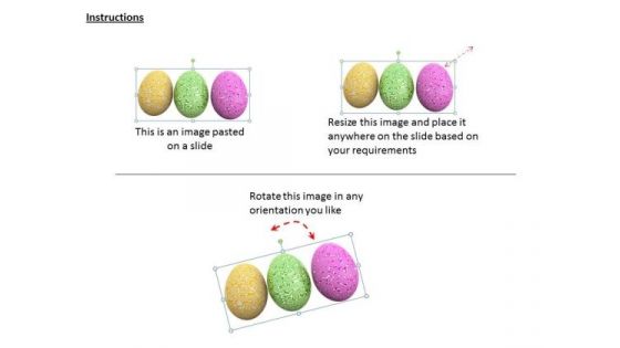 Business Strategy Implementation Pink Green And Yellow Easter Eggs Shiny Festival Images
