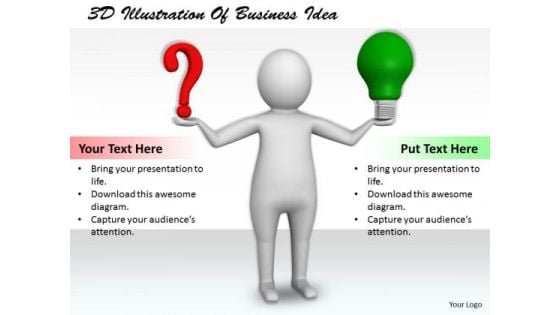 Business Strategy Innovation 3d Illustration Of Idea Basic Concepts