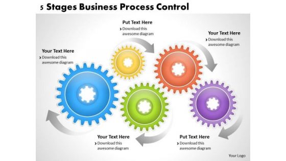 Business Strategy Innovation 5 Stages Process Control Strategic Planning Templates Ppt Slide