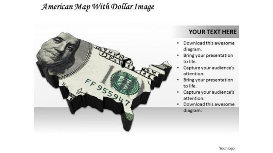 Business Strategy Model American Map With Dollar Image Images