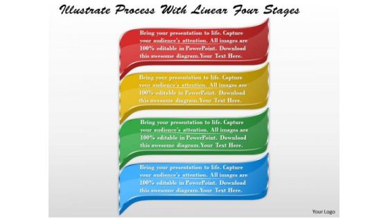 Business Strategy Model Illustrate Process With Linear Four Stages Strategic Plan Ppt Slide Business Strategy Model Illustrate Process With Linear Four Stages Strategic Plan Ppt Slide