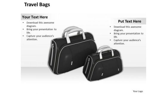Business Strategy Model Travel Bags Icons