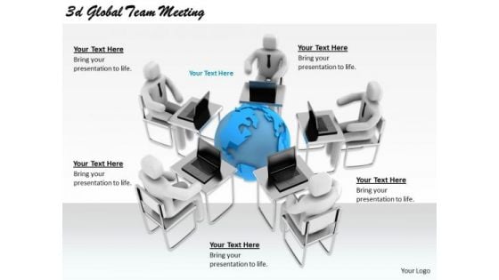 Business Strategy Plan 3d Global Team Meeting Concept Business Strategy Plan 3d Global Team Meeting Concept