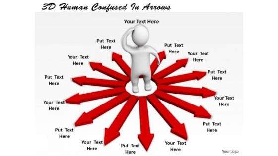 Business Strategy Plan 3d Human Confused Arrows Character Modeling Business Strategy Plan 3d Human Confused Arrows Character Modeling