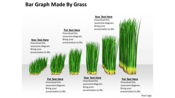 Business Strategy Plan Bar Graph Made By Grass Clipart