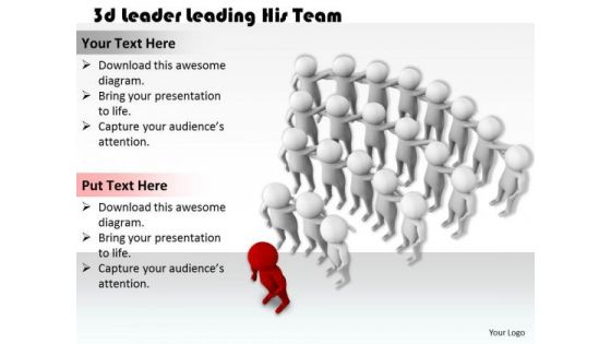 Business Strategy Plan Template 3d Leader Leading His Team Characters Business Strategy Plan Template 3d Leader Leading His Team Characters