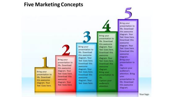 Business Strategy Plan Template Five Marketing Concepts Strategic Ppt Slide Business Strategy Plan Template Five Marketing Concepts Strategic Ppt Slide