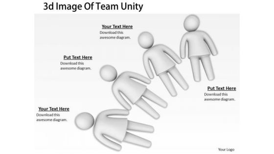 Business Strategy Planning 3d Image Of Team Unity Concepts