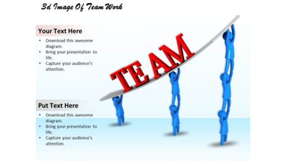 Business Strategy Planning 3d Image Of Team Work Concepts