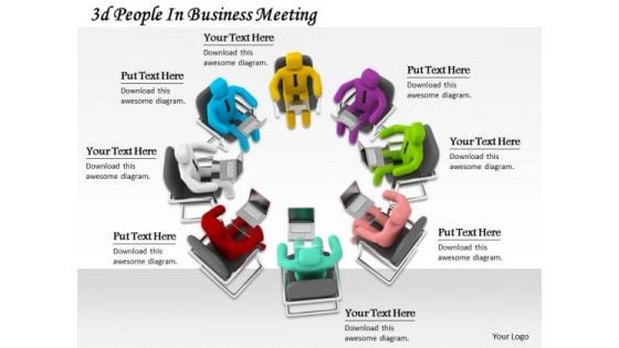 Business Strategy Planning 3d People Meeting Concept Statement