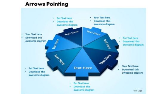 Business Strategy PowerPoint Templates Business Arrows Pointing Inwards Chart Ppt Slides