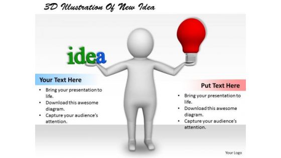 Business Strategy Process 3d Illustration Of New Idea Basic Concepts