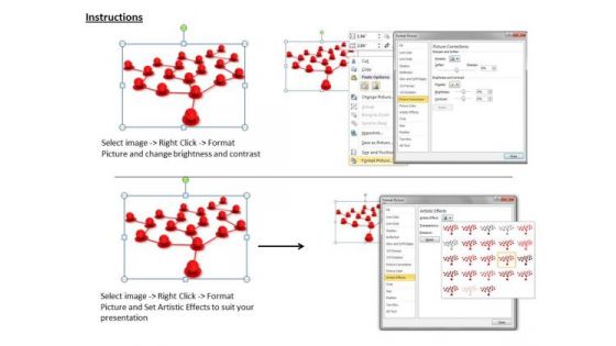 Business Strategy Process 3d Render Of Networking Icons Images