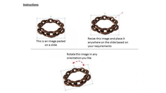 Business Strategy Process 3d Render Of Round Chain Security Concept Icons Images