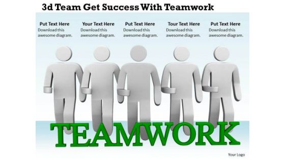 Business Strategy Process 3d Team Get Success With Teamwork Characters Business Strategy Process 3d Team Get Success With Teamwork Characters