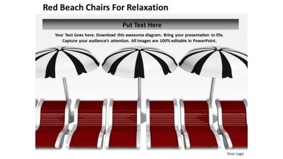 Business Strategy Red Beach Chairs For Relaxation Images Business Strategy Red Beach Chairs For Relaxation Images