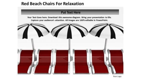 Business Strategy Red Beach Chairs For Relaxation Images