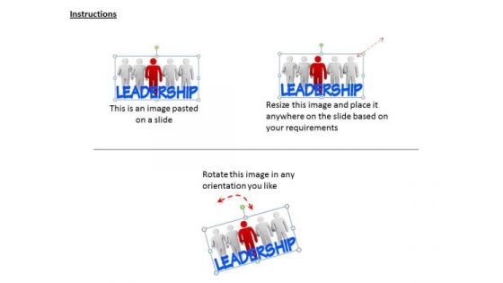 Business Strategy Review 3d Image Of Leadership Concept Character Models
